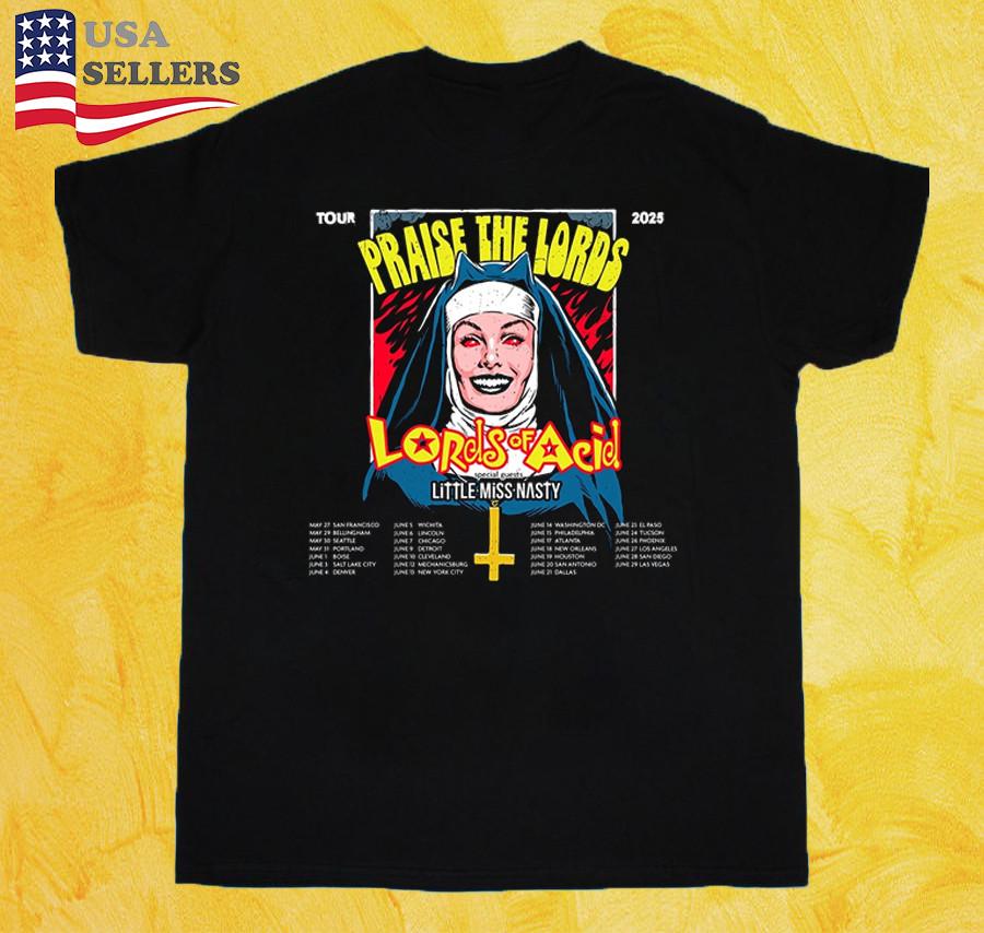 Футболка с принтом группы Lords of Acid, тур Praise The Lords, все размеры S-5XL, унисекс XXXXL