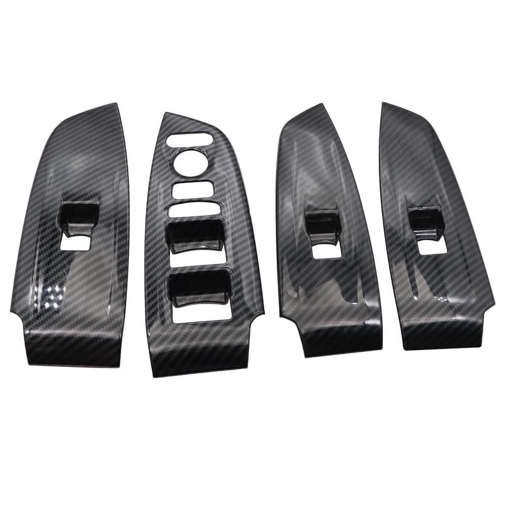 ABS Carbon Fiber Interior Window Switch Panel Cover For Honda Accord 2018-