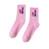 Chaussettes Adorables Kpop Chasseurs de Démons Lettre A-Z Chaussettes d'Étudiant pour Sports d'Extérieur Saison d'Automne Saison Froide Chaussettes Chaudes Chaussettes Mi-Mollet pour Filles Cadeaux pour Enfants