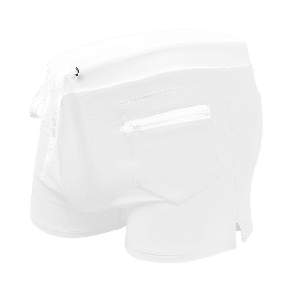 

Мужские плавки-шорты квадратного кроя на шнурке в европейском и американском стиле с передним горизонтальным карманом XXL