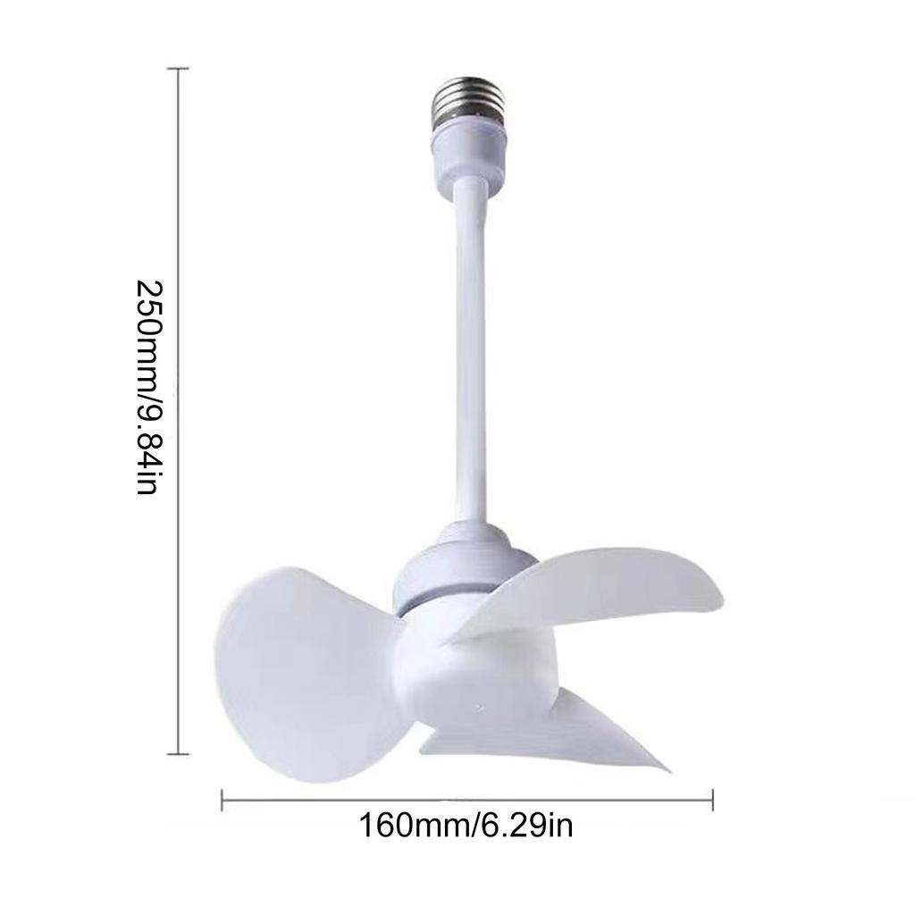 6 Zoll Kleiner Ventilator E27 Schnittstelle Mini Kühlventilator Geräuscharm 10W Leistung Haushalt Studentenwohnheim Ventilator für Schlafzimmer Büros