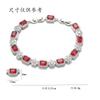 Bracelet Women'S Style Color Micro-Inlaid Zircon Bracelet Design Simple Temperament Women'S Emerald Bracelet