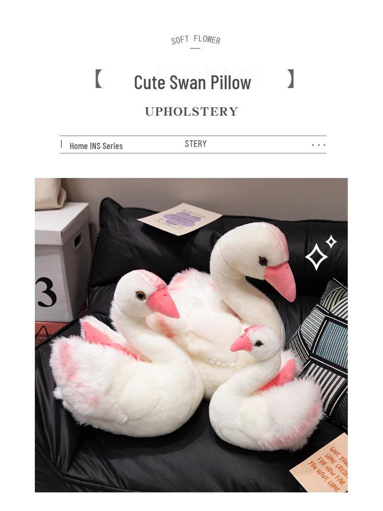 New Style Plush Swan Rag Doll - Perfect for Weddings and Gifts