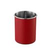 Stainless Steel Rotating Chopstick Tube Detachable Large Capacity Tableware Storage Bucket 3 Divided Space Saving Cutlery Holder