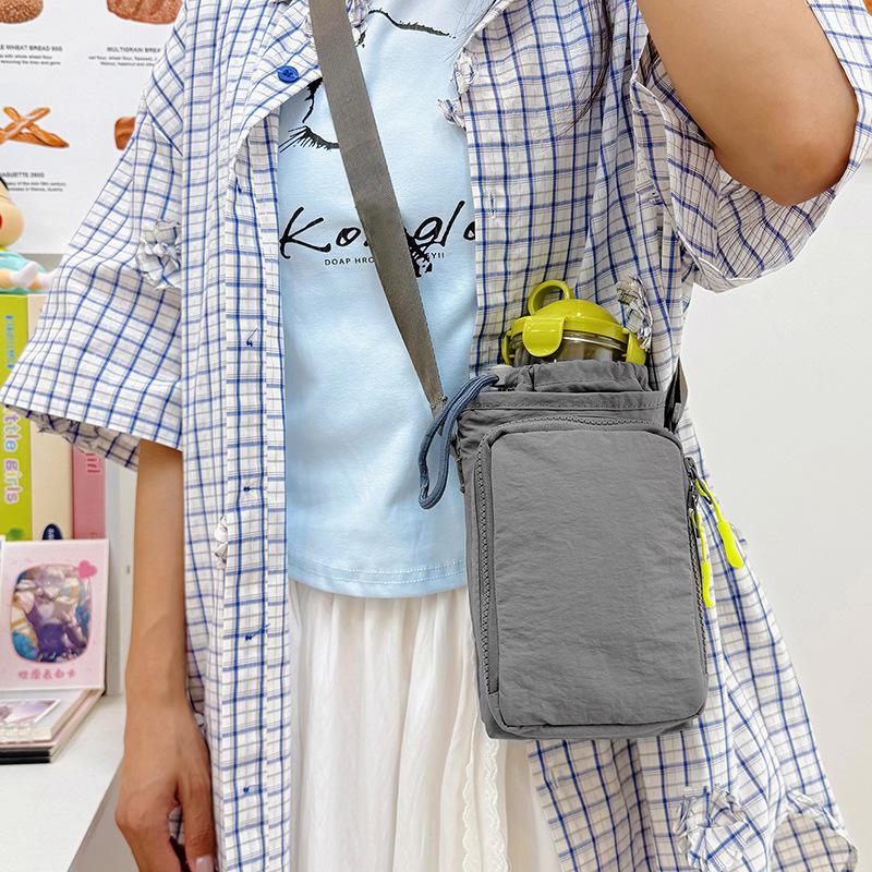 New Water Cup Bag Casual Shoulder Bag Kettle Bag Sports Yoga Outdoor Mountaineering Men's and Women's Nylon Waterproof Messenger Bag