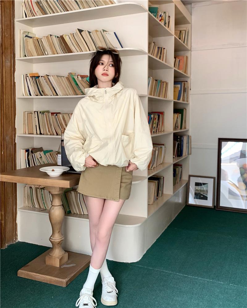 Women's Korean-Style Hooded Sun Protection Jacket - Summer 2026 Windbreaker Cardigan.