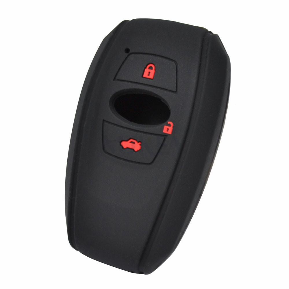 Silicone Car Key Cover Remote Fob Case For Subaru Legacy Shell Protector 3 Button