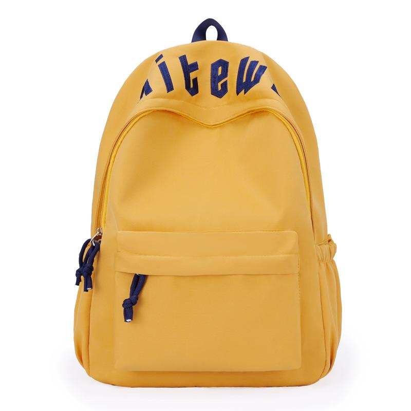 Schoolbag new Japanese high-value fresh backpack female junior high school student casual schoolbag simple large-capacity letter backpack