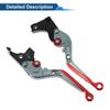 Motoforti  Short/Long Brake Clutch Levers for BMW 6 Position Adjustable Motorcycle Handlebar Brake Lever Aluminum Alloy Solid