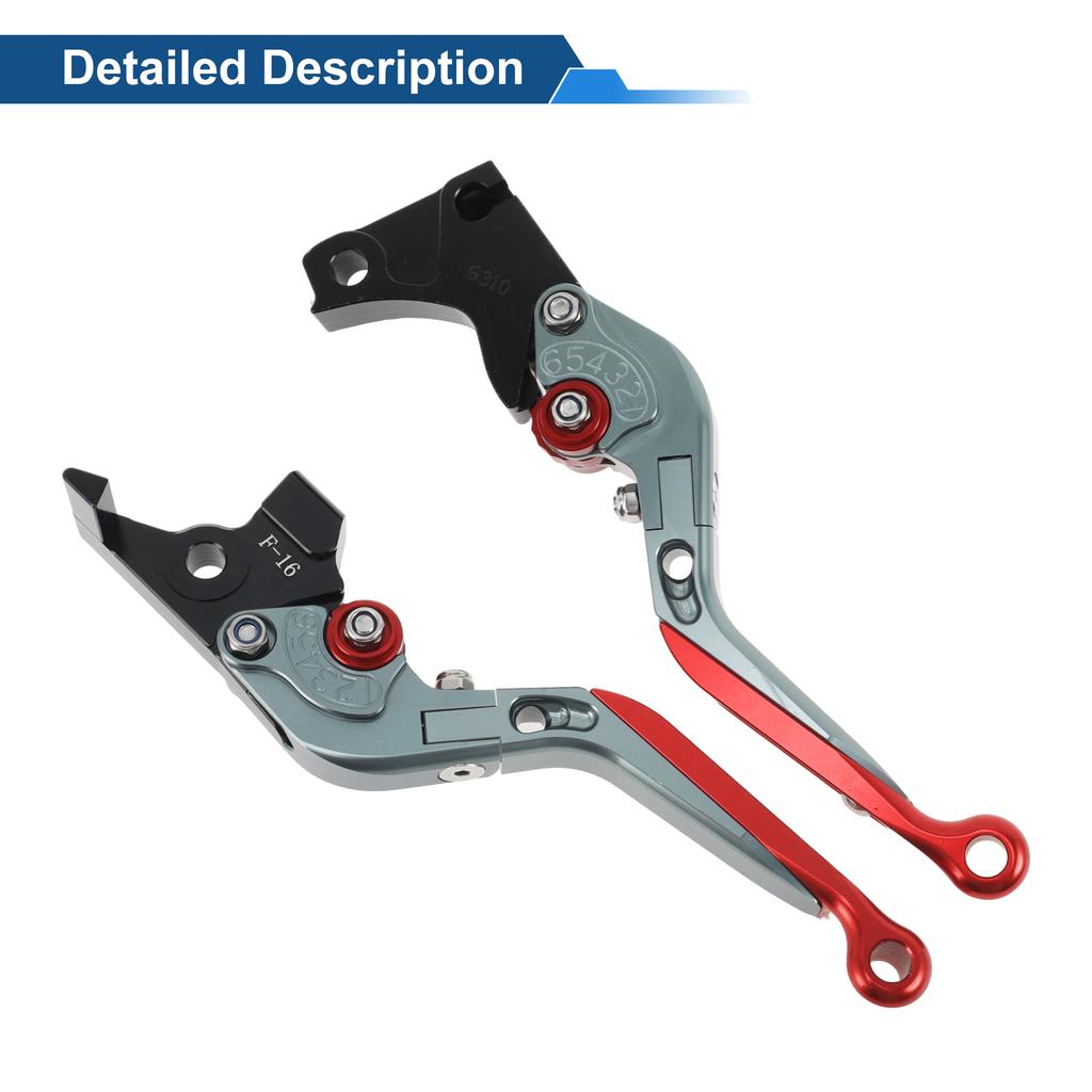 Motoforti  Short/Long Brake Clutch Levers for BMW 6 Position Adjustable Motorcycle Handlebar Brake Lever Aluminum Alloy Solid