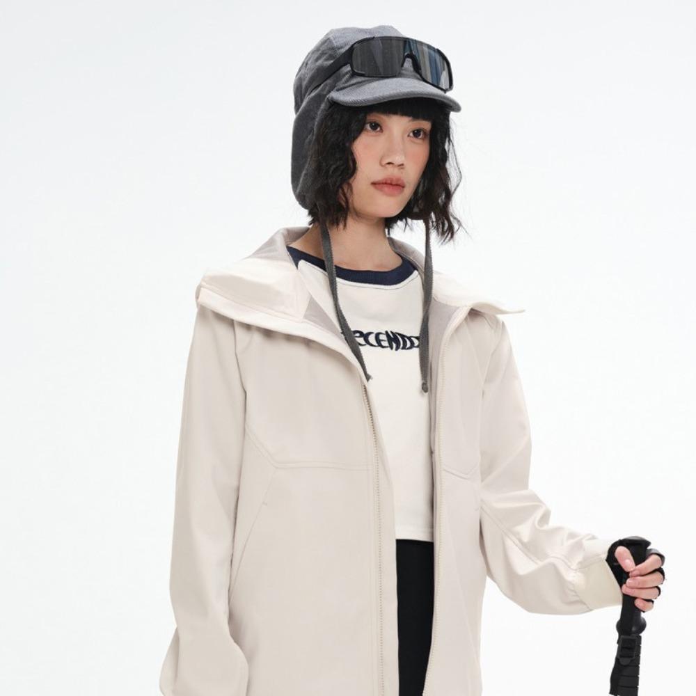 soft shell jacket men's and women's same windproof mountaineering hiking jacket autumn and winter waterproof functional jacket snow mountain clothing