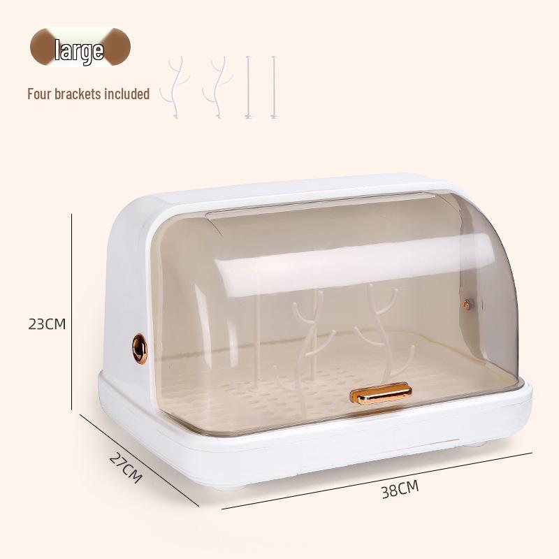 Glass Cup Drying Rack and Dustproof Holder for Wine and Water Glasses