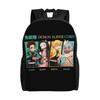 Demon Slayer Backpacks Kimetsu No Yaiba Nezuko Awakened Demon Daypack  Mochila Office Work Retro Washable Rucksack