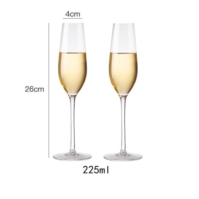 

2 шт. 150-250 мл Кришталевий келих Келих для шампанського Келих для креативного червоного вина Келих для ігристого солодкого вина Весільна вечірка Бар Домашній келих для напоїв Clear