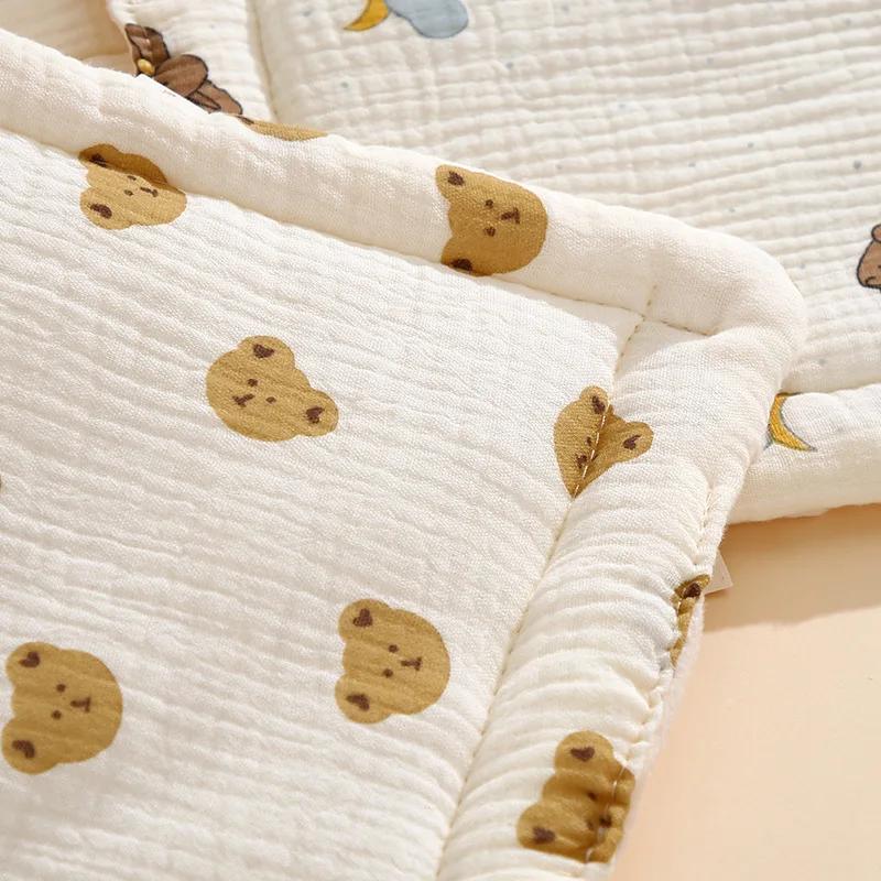 Baby Pillow 0-12 Months Baby Bean Velvet Pillow Cushion Four Seasons General Cotton Gauze Breathable Infant Pillow