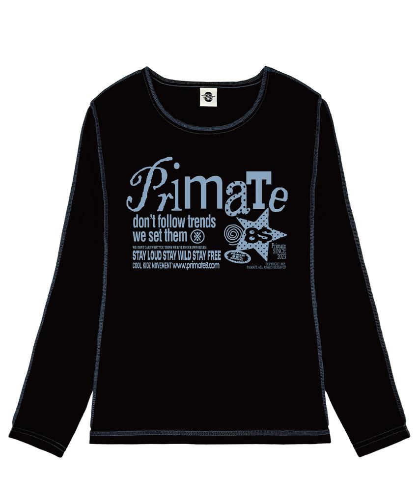 PRIMATE Runic Slim Fit Overlock Long Sleeve 4 Colors