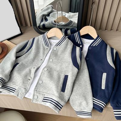 Personalisierte Kinder Schuljacke im Baseball-Stil Jungen Mädchen Individuell Bestickt