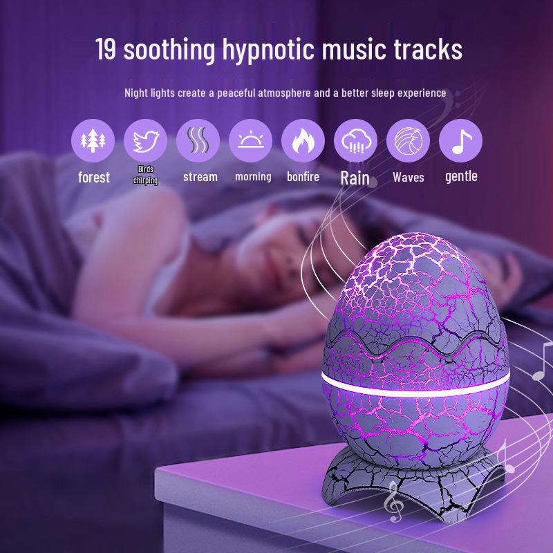 Dinosaur Egg Starry Sky Bluetooth Projector Lamp – Musical Night Light for Bedroom