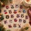 Winter Warm Acrylic Charm with Cute Hanging Ornament for Christmas Decoration Gift Box