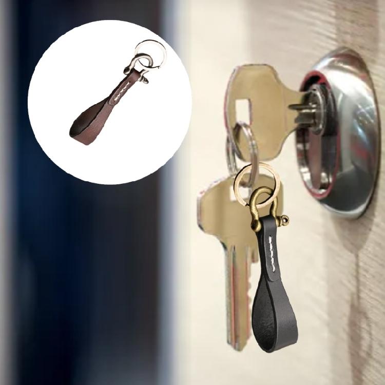 Universal Leather Car Fobbed Keychain Lanyard Metal Keyrings Leather Key Chain for Men Women
