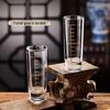 Shijin Home Barware Set: Shot Glasses, Gold Decanters, Bamboo Rack