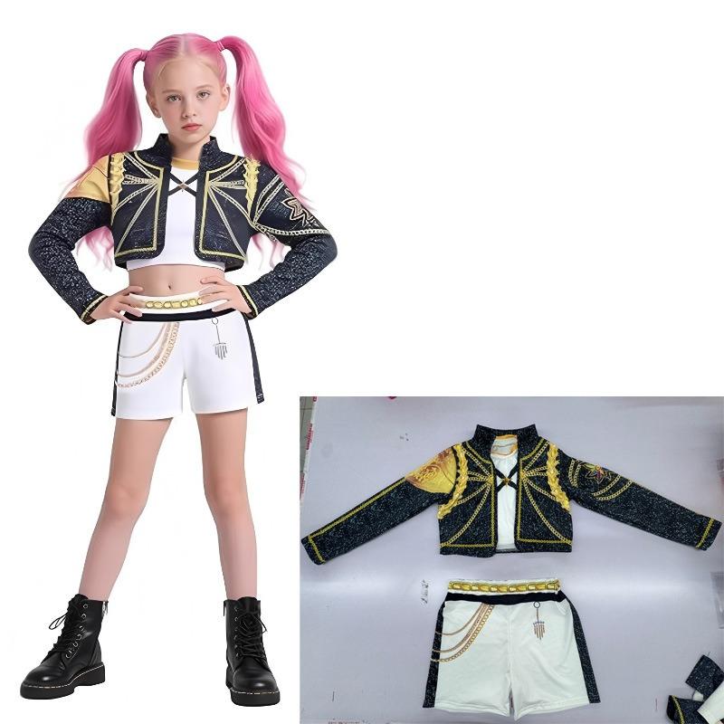 Hexenjagd Gruppe Hexenkostüm Rumi Zoe Mira Koreanischer Wellen Mädchengruppe K-Pop Kinder Kinderkleidung neu weiblich