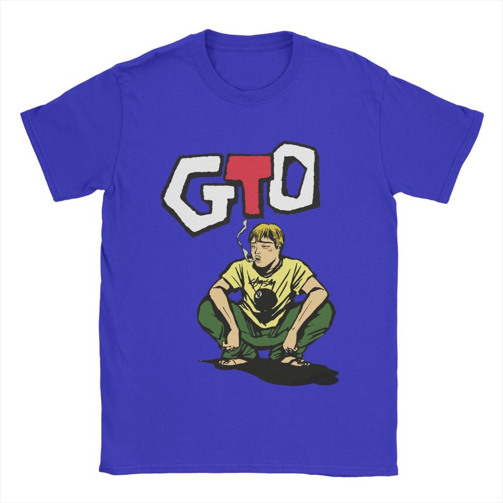 Men T-Shirts GTO Great Teacher Onizuka Humor Cotton Tee Shirt Short Sleeve T Shirt Round Collar Clothes Plus Size