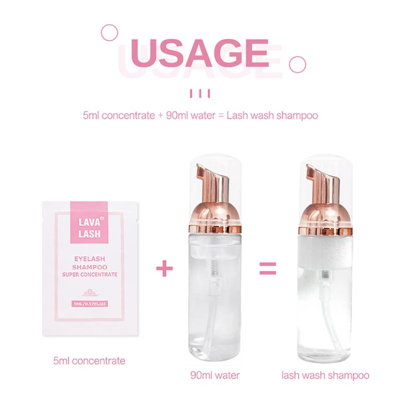 eonbeaut Lava Lash Eyelash Extension Shampoo Supplies Concentrate Gentle Cleansing Foam Cleanser Makeup Tools Beauty Shop Mousse