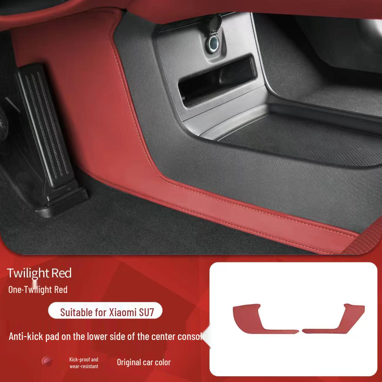 Xiaomi SU7 Front Console Side Anti-Kick Mats - Interior Mods