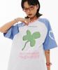 Wondeobijiteo Clover Overfit Raglan T-Shirt [Light Gray]