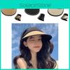 Elegant Brim Wide Sun Hat Women Featuring Foldable Design Outdoor Hat Sunscreen
