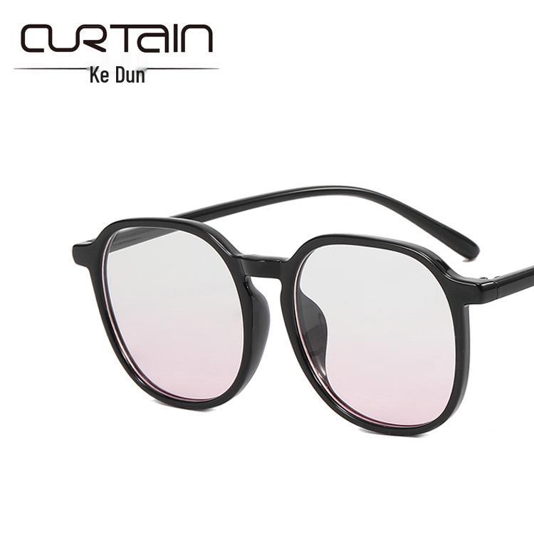 2022 Xiaohongshu Style Women's Anti-Blue Light Large Frame Blush Glasses