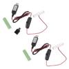 AA 3V Battery Eliminator,USB Power Supply Replace 2pcs 1.5V Batteries,Battery Eliminate Cable for Clock Holiday Light