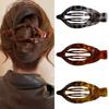2026 Vintage Leopard Print Hair Claw Duckbill Clip for Women Elegent Hair Clamps Oval Barrettes Abalone Hairpin Hair Accessories