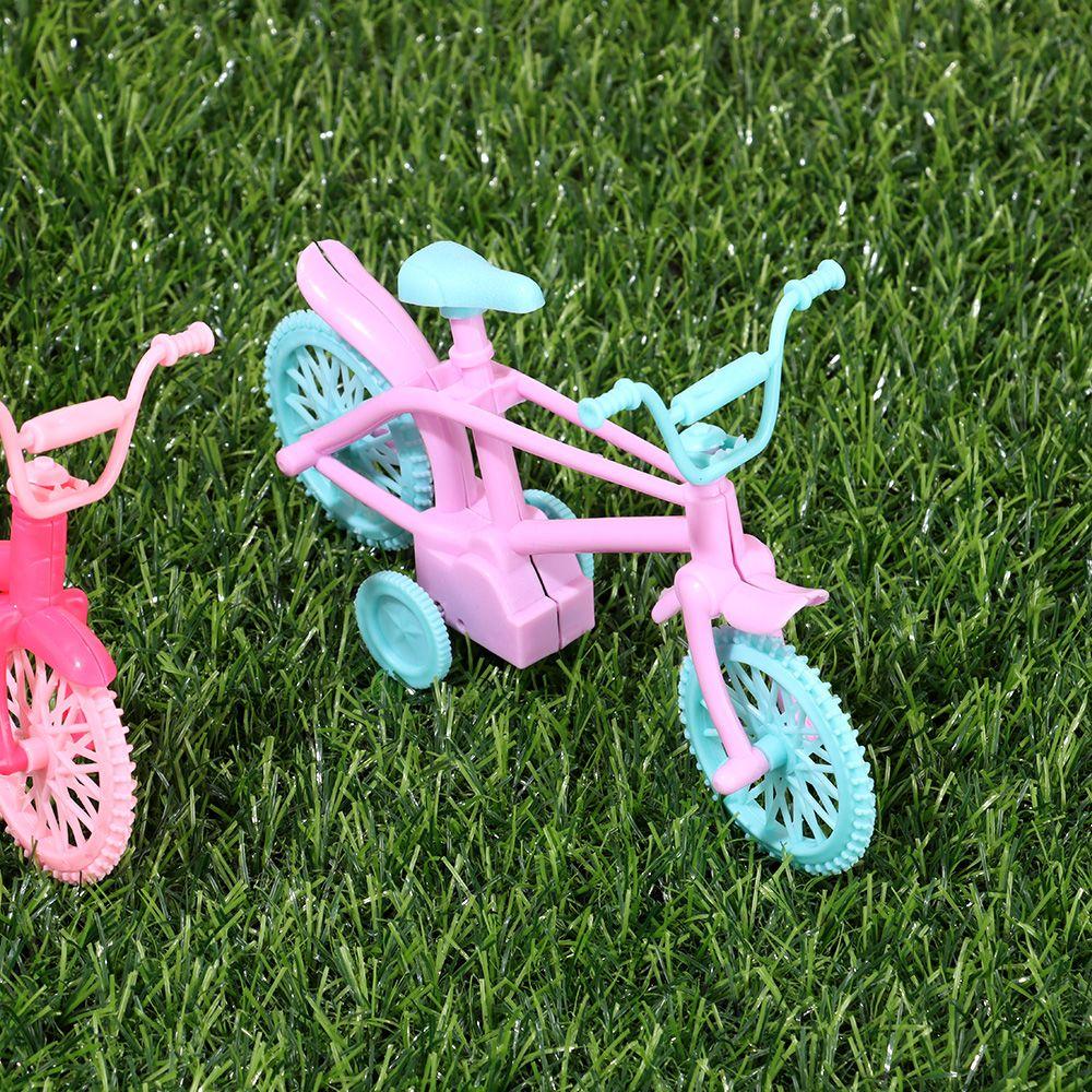 Mehrfarbiges Outdoor-Sport-Puppenhauszubehör Fahrradszene Modell Puppe Fahrrad Miniatur-Fahrrad