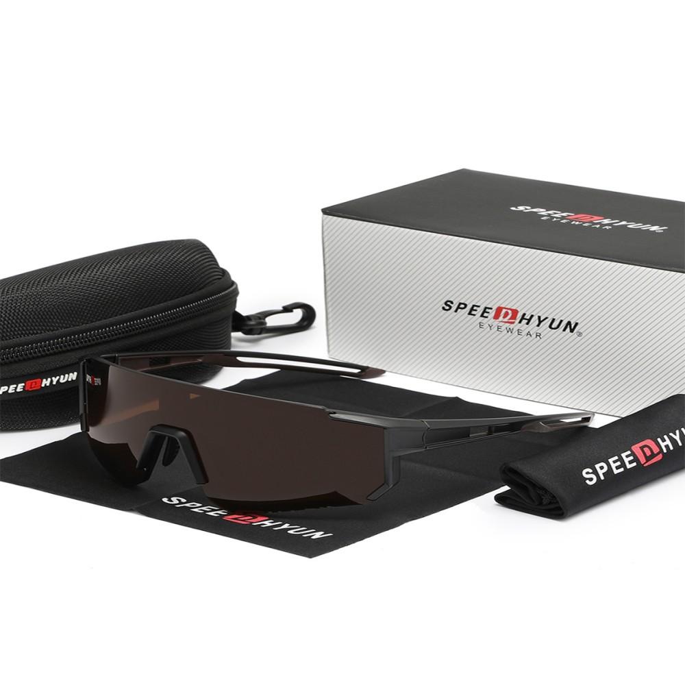 Professionelle Radbrille SPEEDHYUN mit photochromen Gläsern & aerodynamischem Design für Rennradfahren