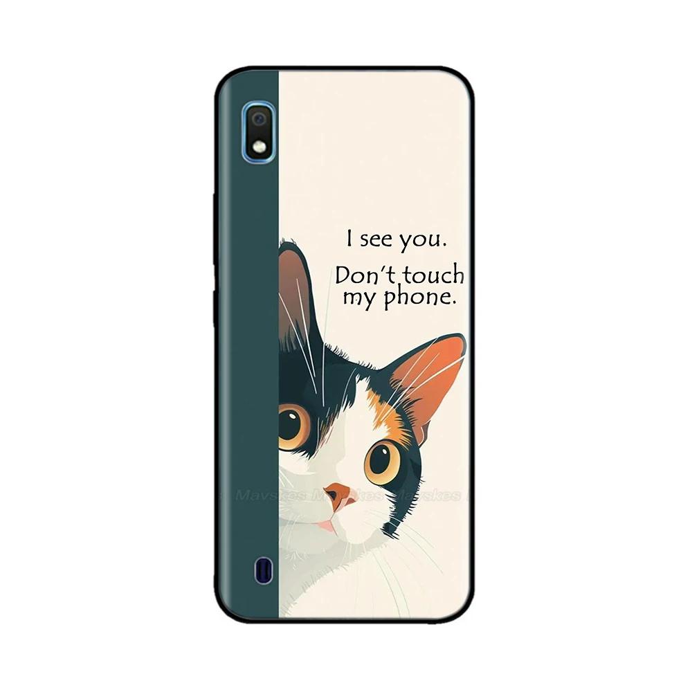 Für Samsung Galaxy A10 Hülle Niedlich Weich Glatt Flüssigsilikon Vollschutz Handyhüllen Für Samsung A10 Hülle A 10 SM-A105F