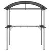 VidaXL Gazebo BBQ et étagères latérales anthracite 220x115x230cm acier 360138
