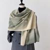 Gentle And Classic Color Imitation Cashmere Scarf Women'S Versatile Warm Scarf Big Shawl With High Sense
