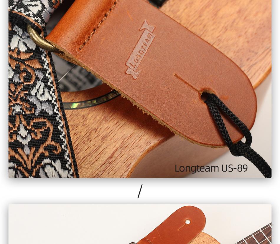 Langting Embroidered Ukulele Shoulder Strap