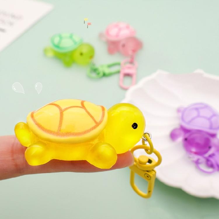 10 Pack Assorted Glowing Turtles Keychains Vibranting Color Easy to Use and Sturdy Materials for All Ages Daily Use