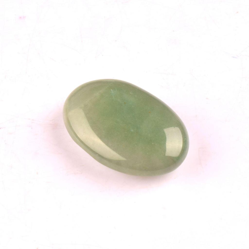 Piedra de Palma de Jabón de Cuarzo Rosa 45x30mm - Piedra de Masaje con Energía de Cristal