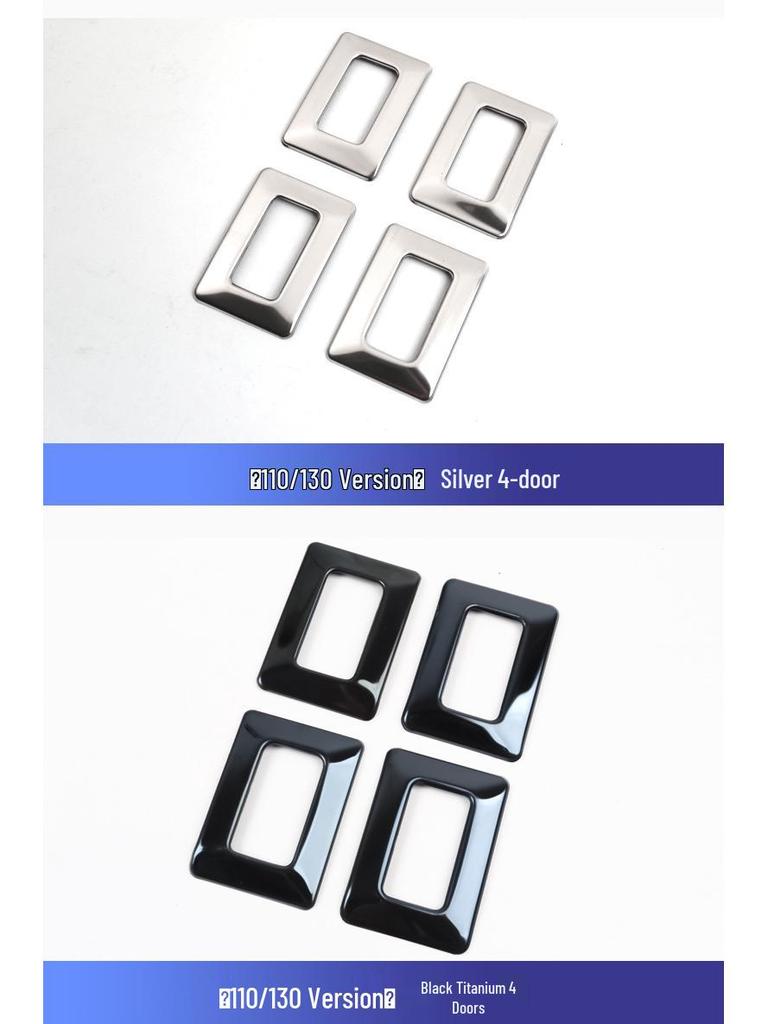 Adesivo Luminoso Anti-Toque Acidental para Botão de Trava de Porta para Land Rover Defender 2020-2025.