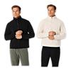 Asics Training Wear Refined Texture Fleece Full Zip Top Oatmeal XL