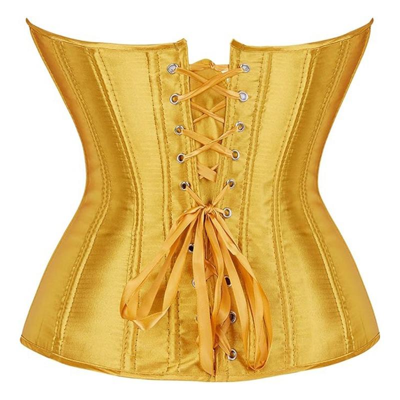Halloween Court Corset Satin Bustier Push Up Shapewear