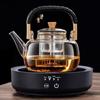 2025 Automatic Electric Ceramic Stove & Large Glass Tea Kettle Set - High Temp Resistant for Brewing