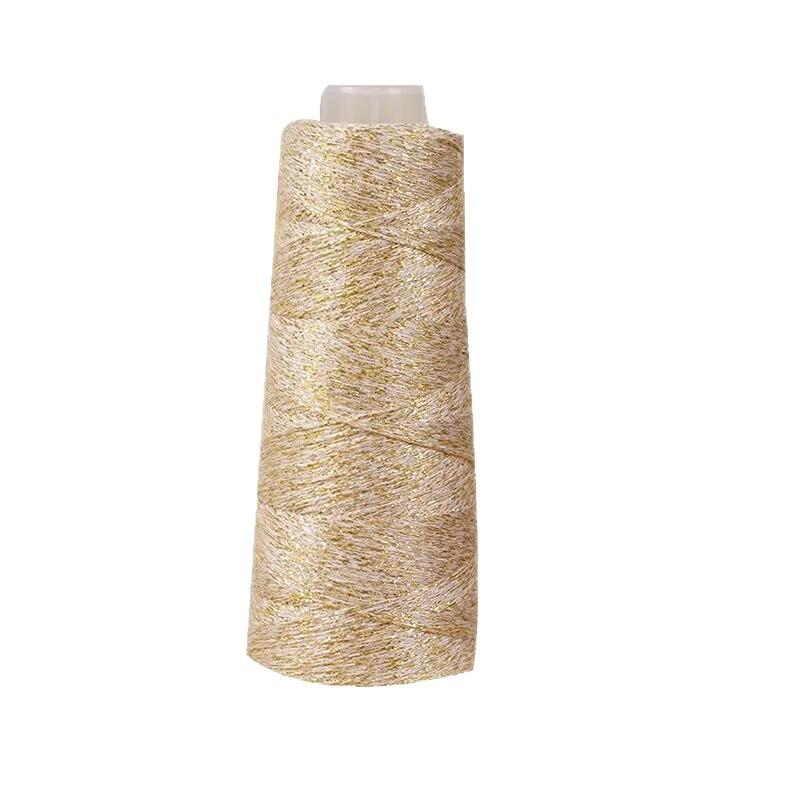 Pure Cotton Plus Flash Silk Summer New Product 100G Axis Fashion Meteor Color Silk Cotton Thread Hand-Woven Thread