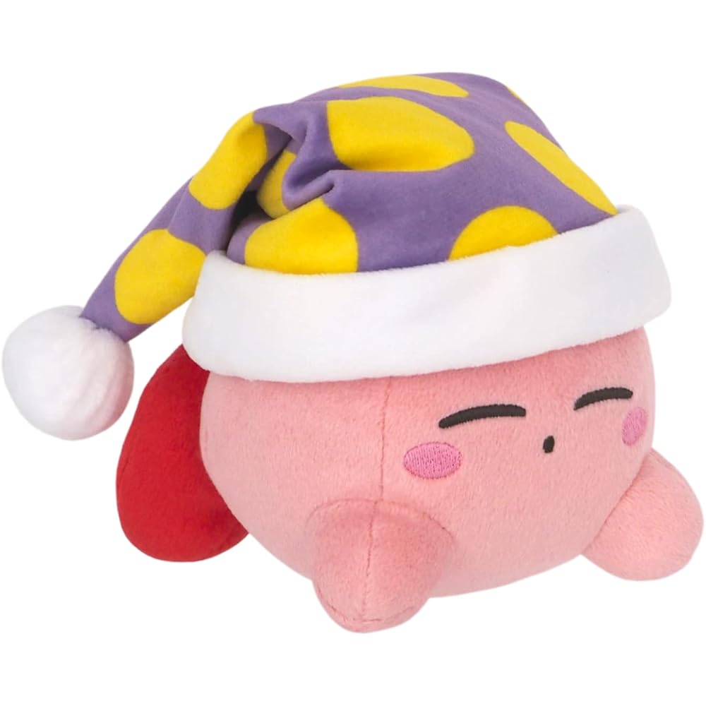 Sanei Boeki Kirby All Star Collection Sleep Kirby Plush Toy 11x12x12cm