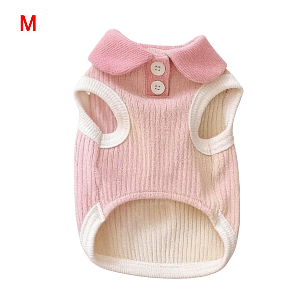 Cute Breathable Dog Shirt Solid Color Soft Dog Clothes Cooling Cotton Pet Costumes Cats