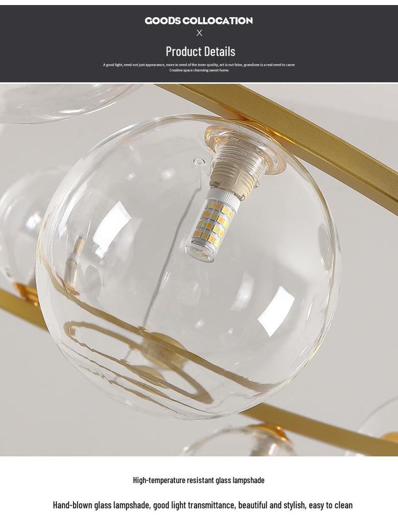 Nordic Starry Sky Modern Chandelier: Magic Bean Bubble Light for Living Room and Bedroom